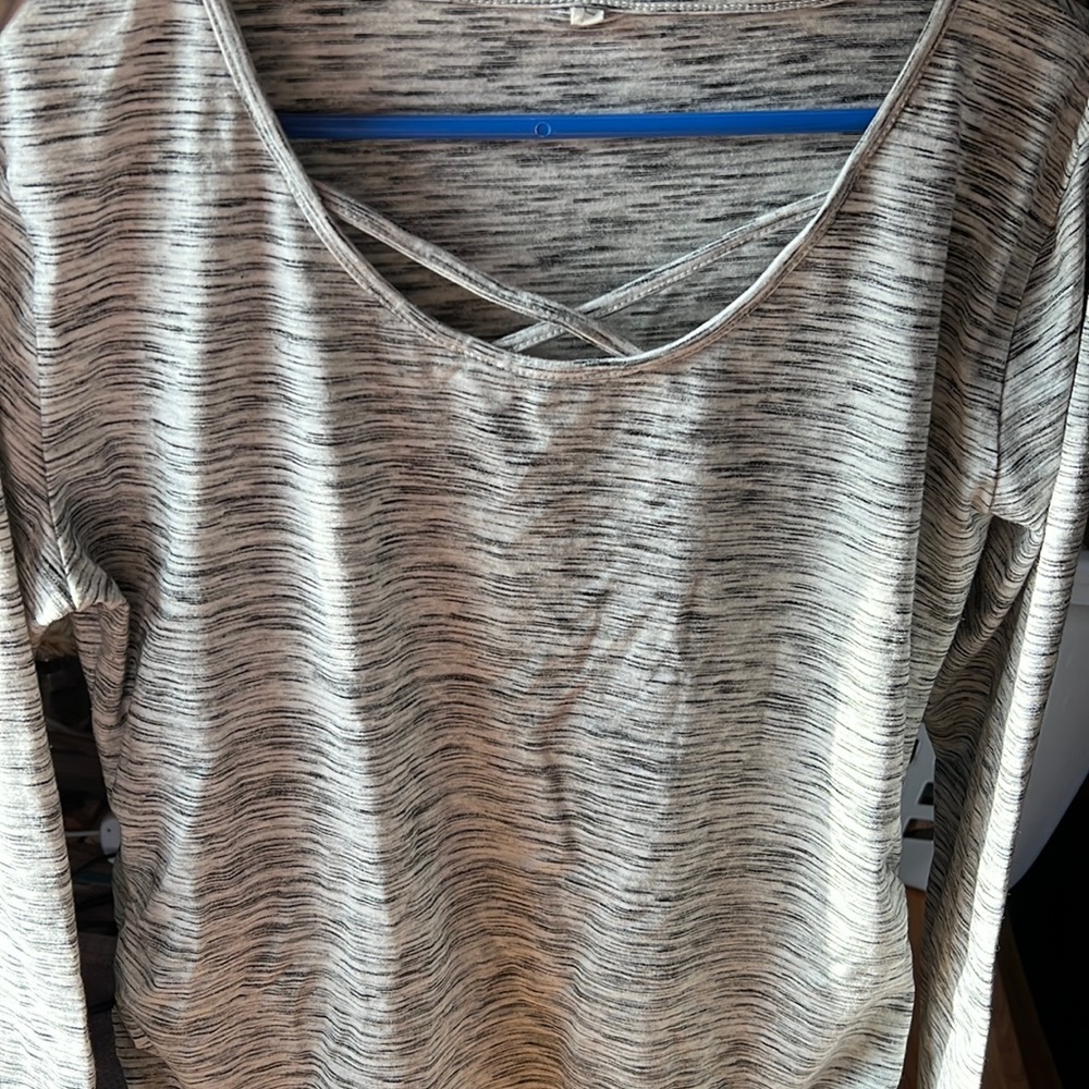 Large long sleeve maternity top